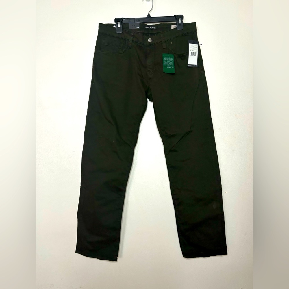 Dark Green Denim Jeans